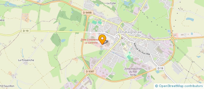 localisation de l'entreprise MONSIEUR ROBERTO BORTOS  LA CHATAIGNERAIE