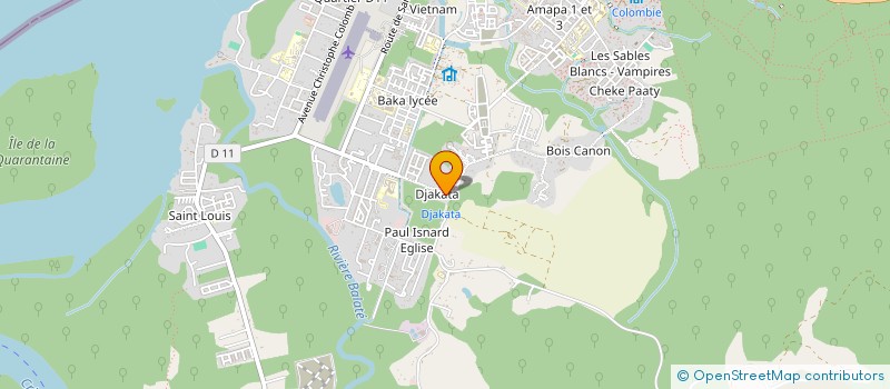 localisation de l'entreprise MONSIEUR ROBERTO BREE  SAINT-LAURENT-DU-MARONI