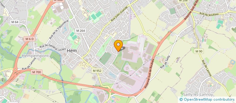 localisation de l'entreprise MONSIEUR ROBERTO BRIGNONE  HEM