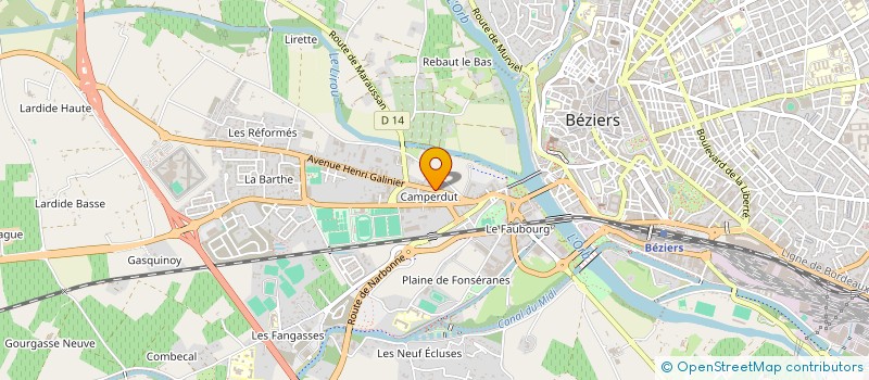 localisation de l'entreprise MONSIEUR ROBERTO CACACE à BEZIERS