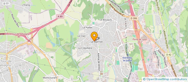 localisation de l'entreprise MONSIEUR ROBERTO CASALE  DARDILLY