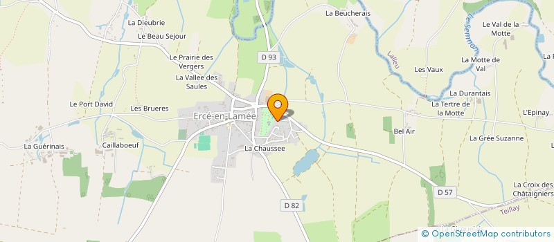 localisation de l'entreprise MONSIEUR ROBERTO DA SILVA MATOS  ERCE-EN-LAMEE