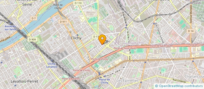 localisation de l'entreprise MONSIEUR ROBERTO DIAZ à CLICHY