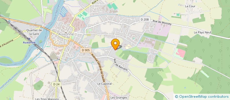 localisation de l'entreprise MONSIEUR ROBERTO ESA à AUXONNE