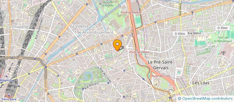 localisation de l'entreprise MONSIEUR ROBERTO GIUDICI  PARIS