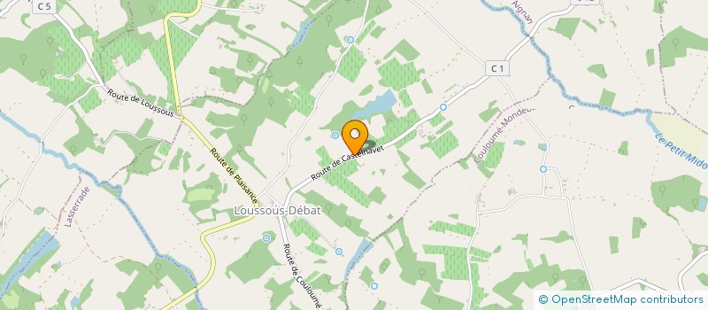 localisation de l'entreprise MONSIEUR ROBERTO IBBA  LOUSSOUS-DEBAT