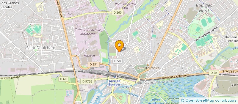 localisation de l'entreprise MONSIEUR ROBERTO MALIKANGA  BOURGES