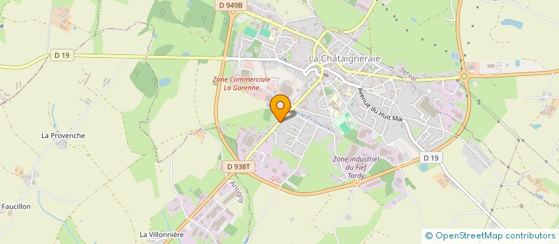 localisation de l'entreprise MONSIEUR ROBERTO MOCCI  LA CHATAIGNERAIE