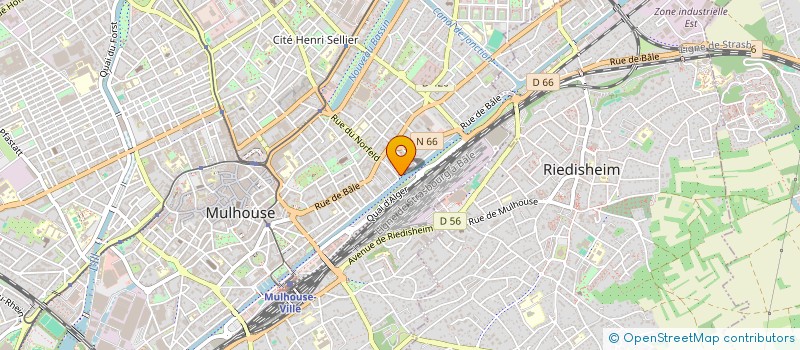 localisation de l'entreprise MONSIEUR ROBERTO MONTANARO  MULHOUSE