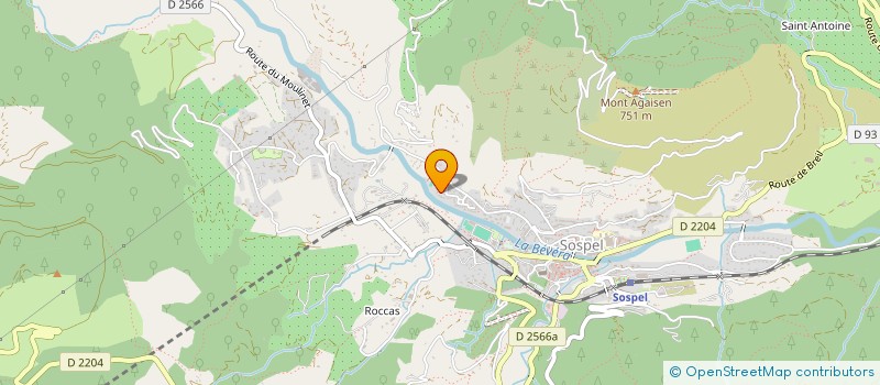 localisation de l'entreprise MONSIEUR ROBERTO PASSERINI  SOSPEL