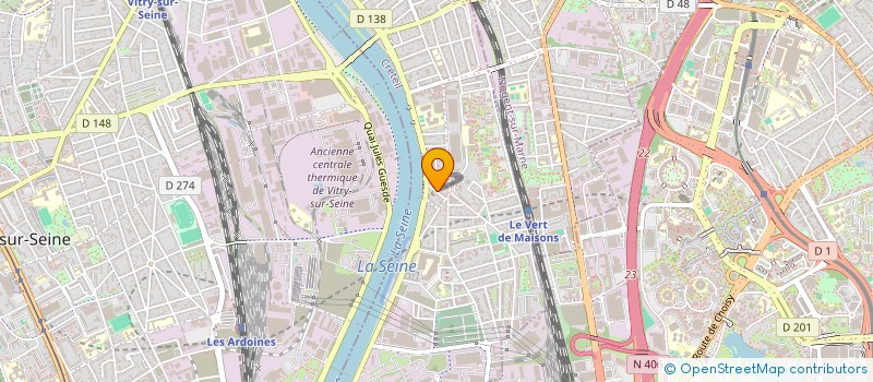 localisation de l'entreprise MONSIEUR ROBERTO PEDRO SALDANHA  ALFORTVILLE