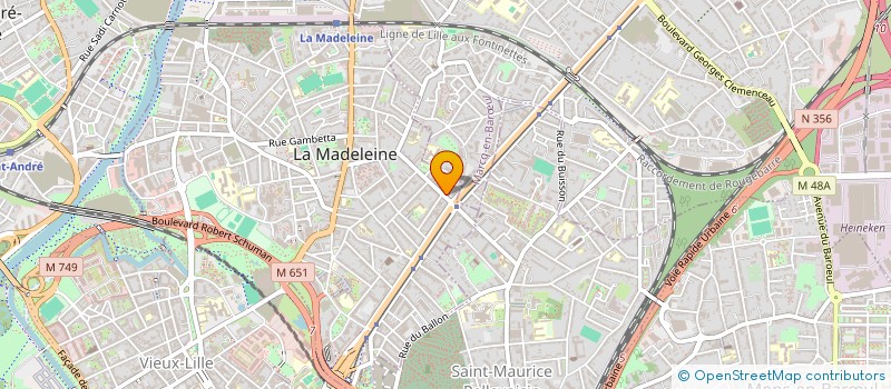 localisation de l'entreprise MONSIEUR ROBERTO PENASA à LA MADELEINE