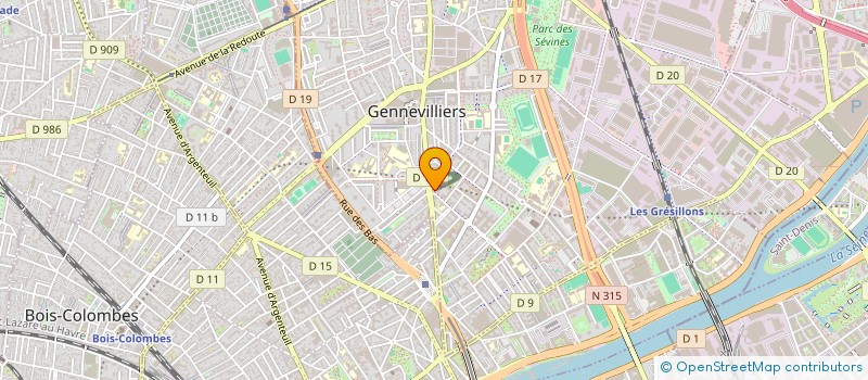 localisation de l'entreprise MONSIEUR ROBERTO PEREZ JIMENEZ à GENNEVILLIERS