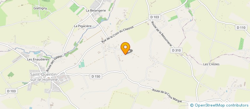 localisation de l'entreprise MONSIEUR ROBERTO PIERRE  SAINT-QUENTIN-SUR-LE-HOMME