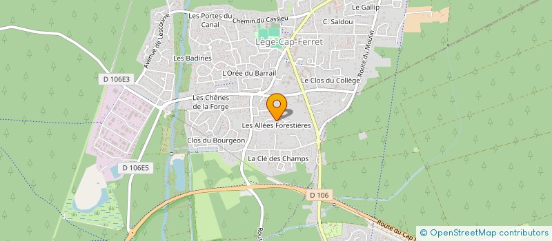 localisation de l'entreprise MONSIEUR ROBERTO PINTO DAS NEVES  LEGE-CAP-FERRET