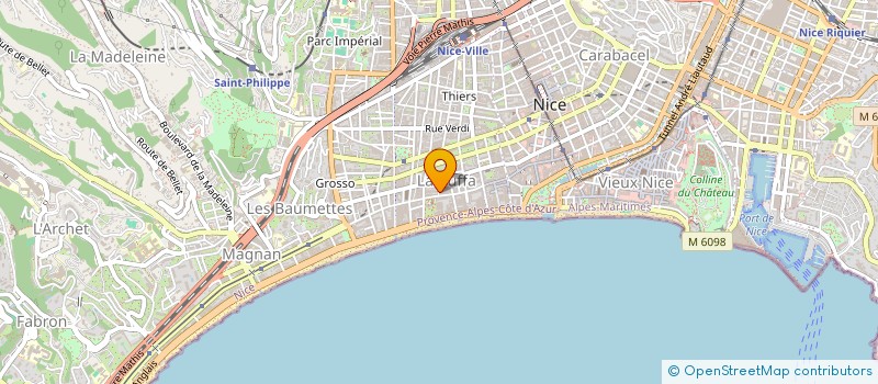 localisation de l'entreprise MONSIEUR ROBERTO POCHINI à NICE