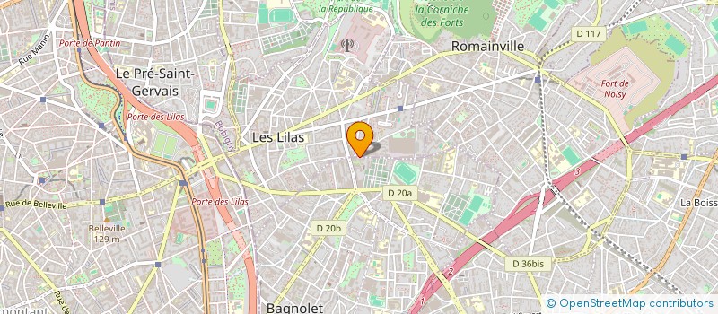localisation de l'entreprise MONSIEUR ROBERTO-PRADO GARCIA à BAGNOLET