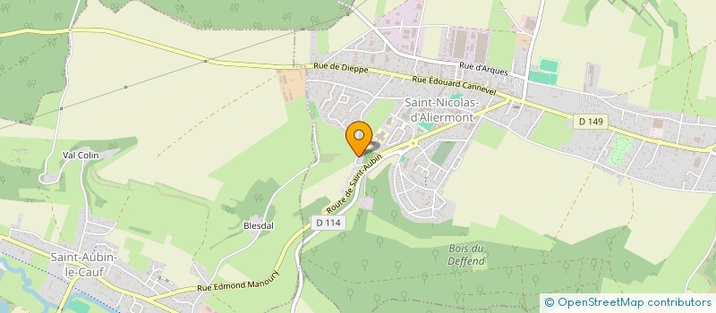 localisation de l'entreprise MONSIEUR ROBERTO PRIEZ  SAINT-NICOLAS-D'ALIERMONT