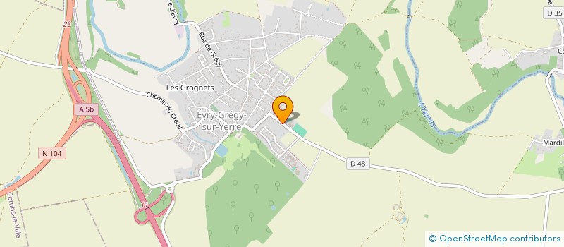 localisation de l'entreprise MONSIEUR ROBERTO PROENCA à EVRY-GREGY-SUR-YERRE