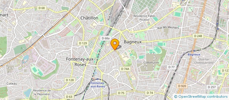 localisation de l'entreprise MONSIEUR ROBERTO RECCHIA à FONTENAY-AUX-ROSES