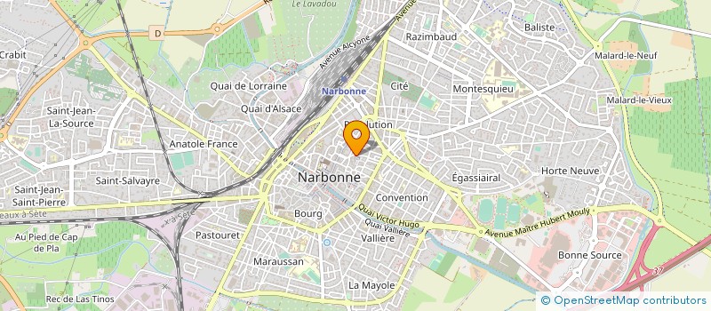 localisation de l'entreprise MONSIEUR ROBERTO RODRIGUES  NARBONNE