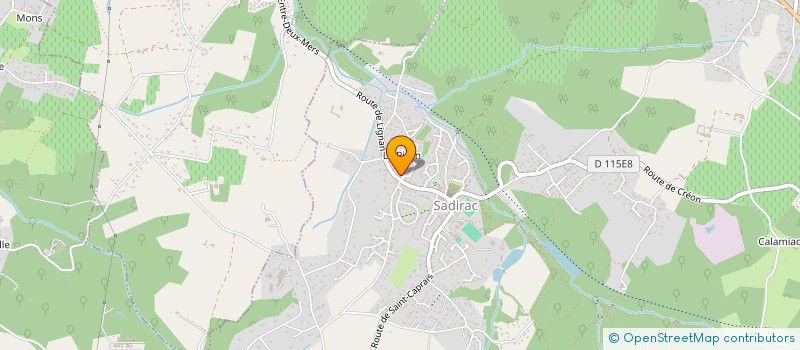 localisation de l'entreprise MONSIEUR ROBERTO RODRIGUES DE OLIVEIRA  SADIRAC