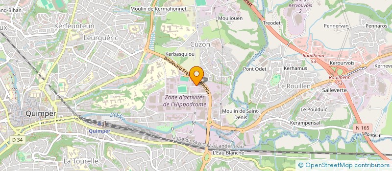 localisation de l'entreprise MONSIEUR ROBERTO RODRIGUEZ NAVEA à QUIMPER