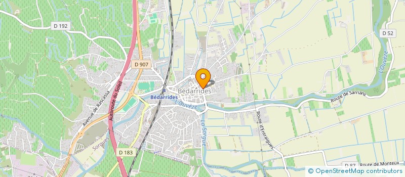 localisation de l'entreprise MONSIEUR ROBERTO ROMEO  BEDARRIDES