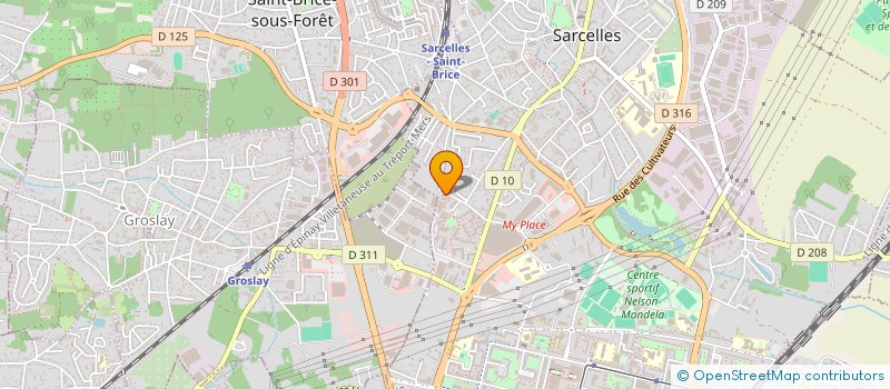localisation de l'entreprise MONSIEUR ROBERTO SAINT-GEORGES à SARCELLES