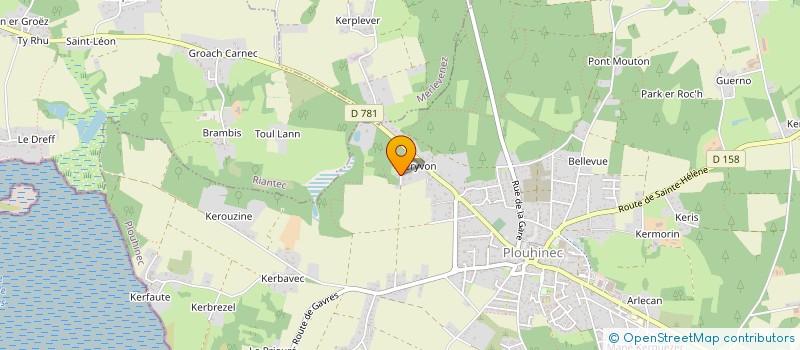 localisation de l'entreprise MONSIEUR ROBERTUS EVERS  PLOUHINEC