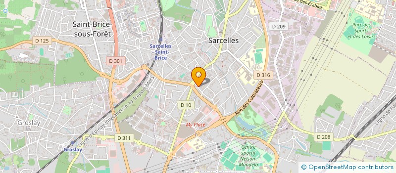 localisation de l'entreprise MONSIEUR ROBIN AMAR  SARCELLES