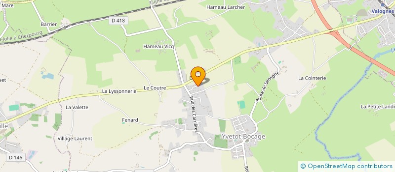 localisation de l'entreprise MONSIEUR ROBIN ANDRE  YVETOT-BOCAGE