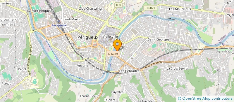 localisation de l'entreprise MONSIEUR ROBIN ARNAUDET  PERIGUEUX