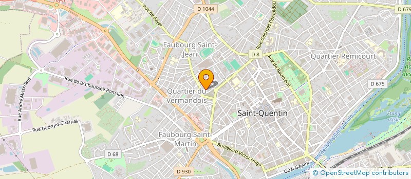 localisation de l'entreprise MONSIEUR ROBIN ARNOUD  SAINT-QUENTIN