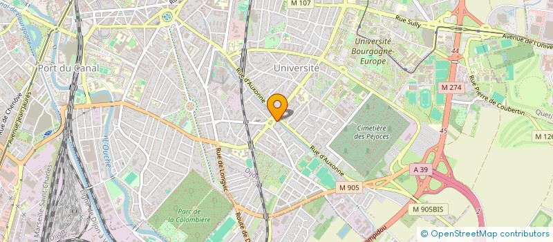 localisation de l'entreprise MONSIEUR ROBIN BAGOLIN à DIJON