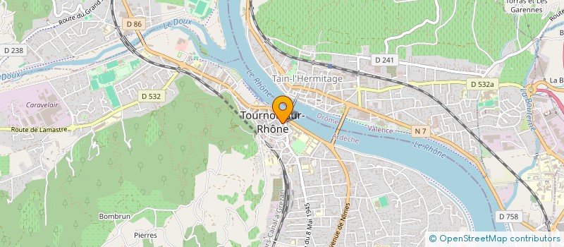 localisation de l'entreprise MONSIEUR ROBIN BALLY à TOURNON-SUR-RHONE