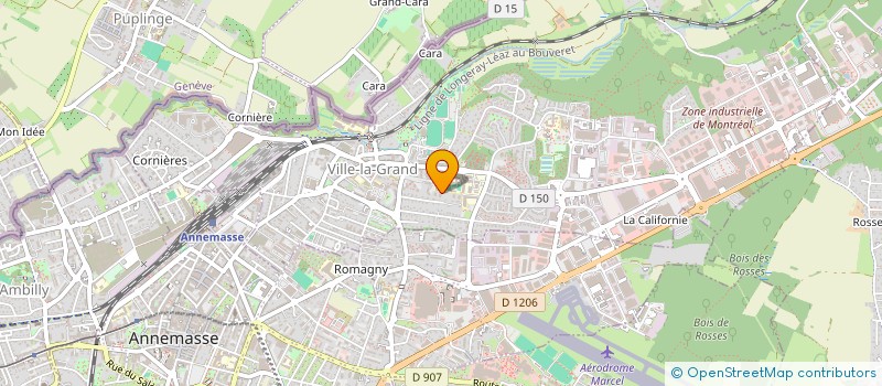 localisation de l'entreprise MONSIEUR ROBIN BECHARD  VILLE-LA-GRAND