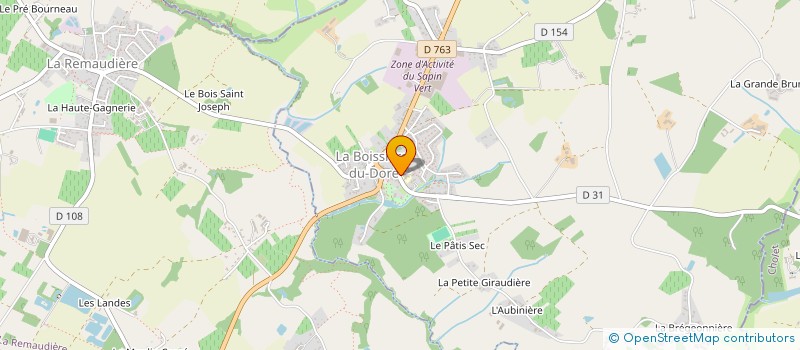 localisation de l'entreprise MONSIEUR ROBIN BELIARD  LA BOISSIERE-DU-DORE