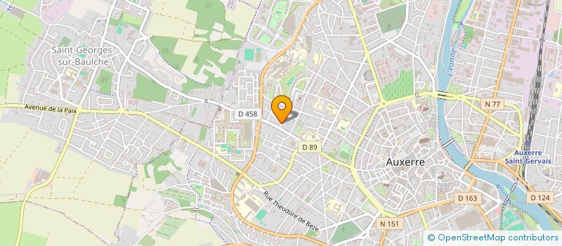 localisation de l'entreprise MONSIEUR ROBIN BENARD à AUXERRE