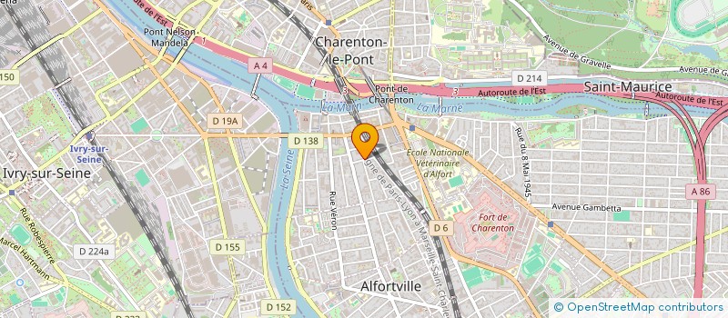 localisation de l'entreprise MONSIEUR ROBIN BERNARD à ALFORTVILLE
