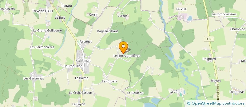 localisation de l'entreprise MONSIEUR ROBIN BESSARD  SULIGNAT