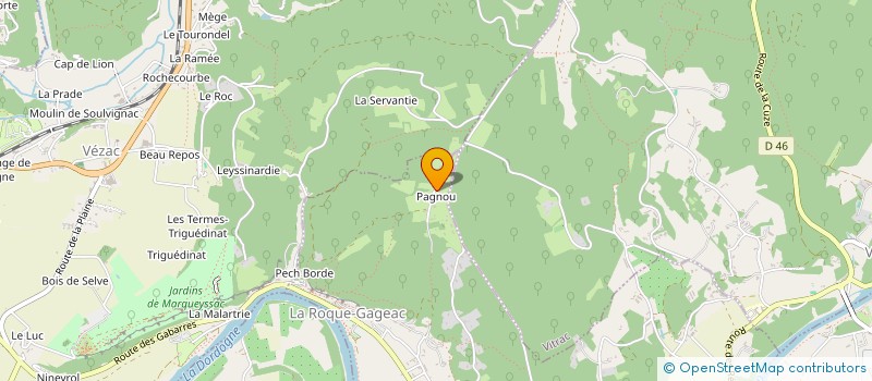 localisation de l'entreprise MONSIEUR ROBIN BESSE  LA ROQUE-GAGEAC