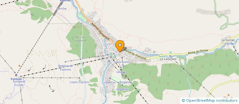 localisation de l'entreprise MONSIEUR ROBIN BILLARD  VAL-D'ISERE