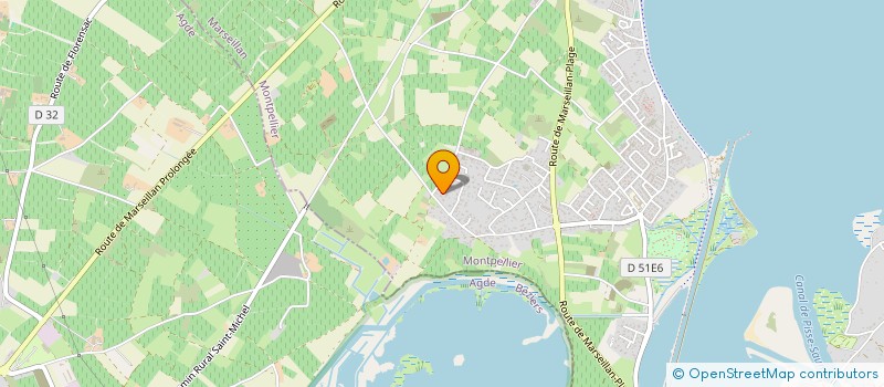 localisation de l'entreprise MONSIEUR ROBIN BOFILL à MARSEILLAN