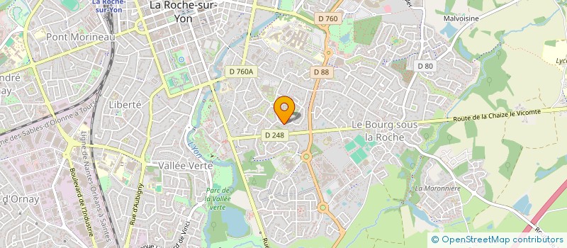 localisation de l'entreprise MONSIEUR ROBIN BREGEON  LA ROCHE-SUR-YON