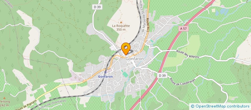 localisation de l'entreprise MONSIEUR ROBIN BURGIO  GONFARON