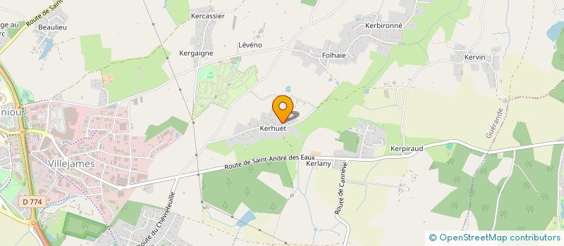 localisation de l'entreprise MONSIEUR ROBIN CARIOU à GUERANDE
