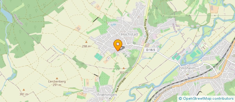 localisation de l'entreprise MONSIEUR ROBIN CARIVENC  HOCHSTATT