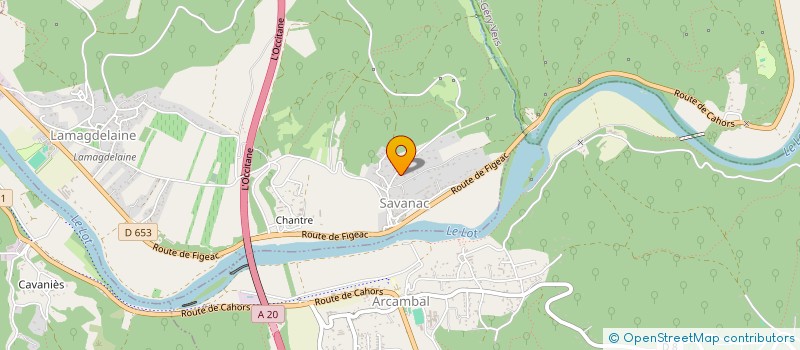 localisation de l'entreprise MONSIEUR ROBIN CAVAILLE  LAMAGDELAINE