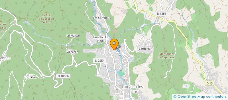 localisation de l'entreprise MONSIEUR ROBIN CAZES  LAMALOU-LES-BAINS